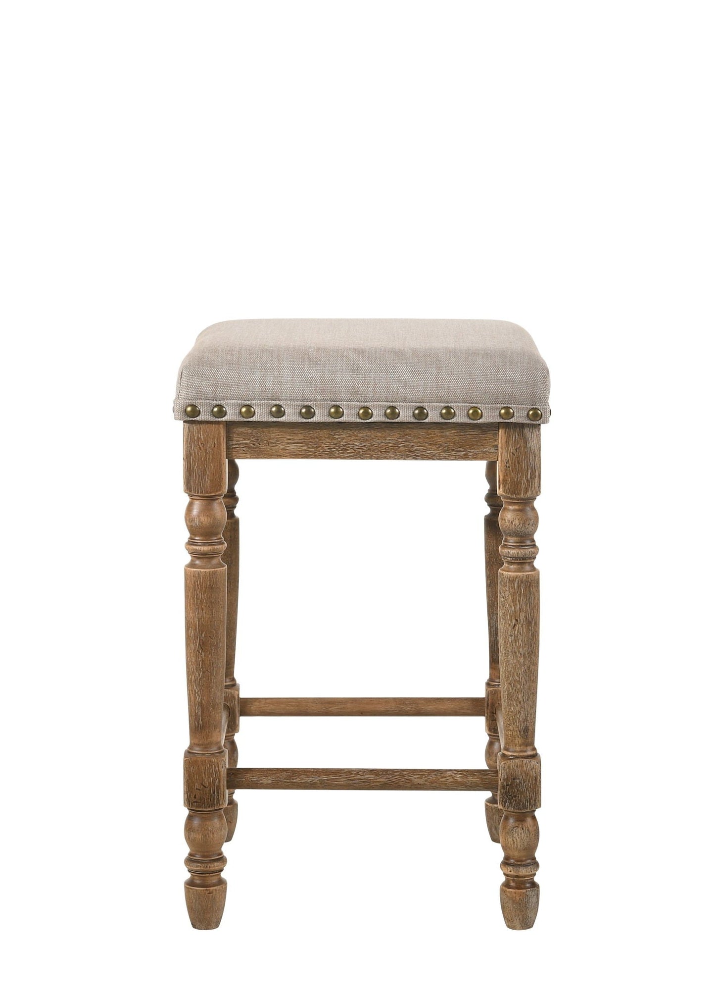 Farsiris Weathered Counter Height Stool Set of 2 - Beige