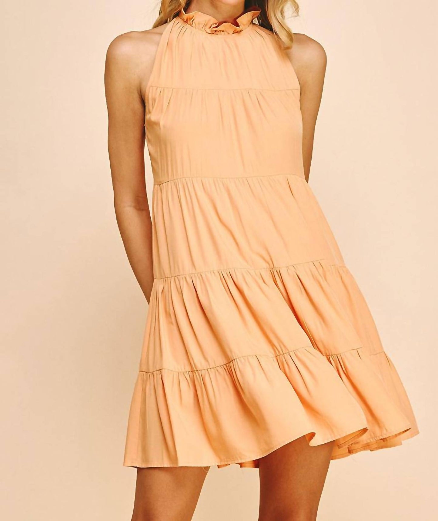 Pinch - Eloise Halter Tiered Dress