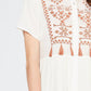 Entro - Embroidered & Tassel Mini Dress