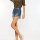 Kancan - Frayed Hem Denim Shorts