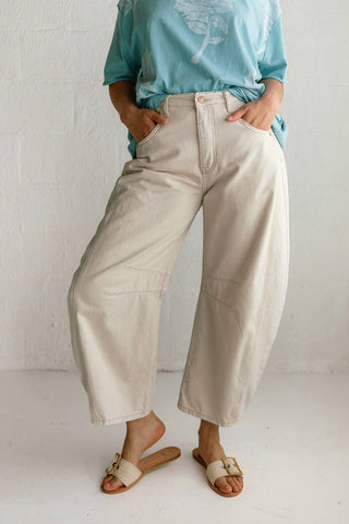 Free People - Good Luck Mid-Rise Barrel Jeans