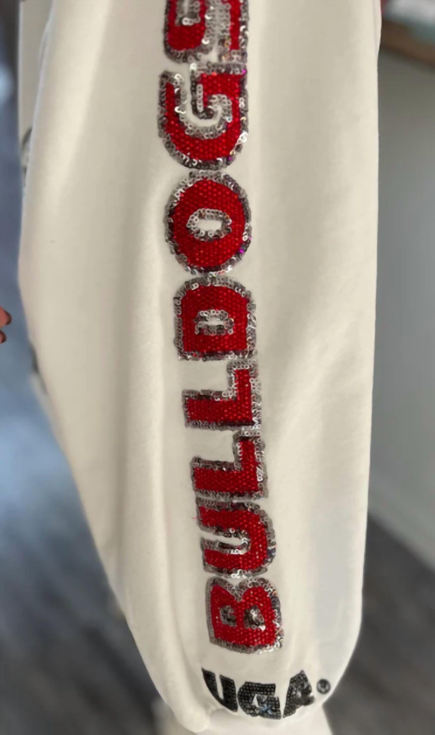 Queen Of Sparkles - Licensed Uga Big Icons Scattered All Over Sweatshirt