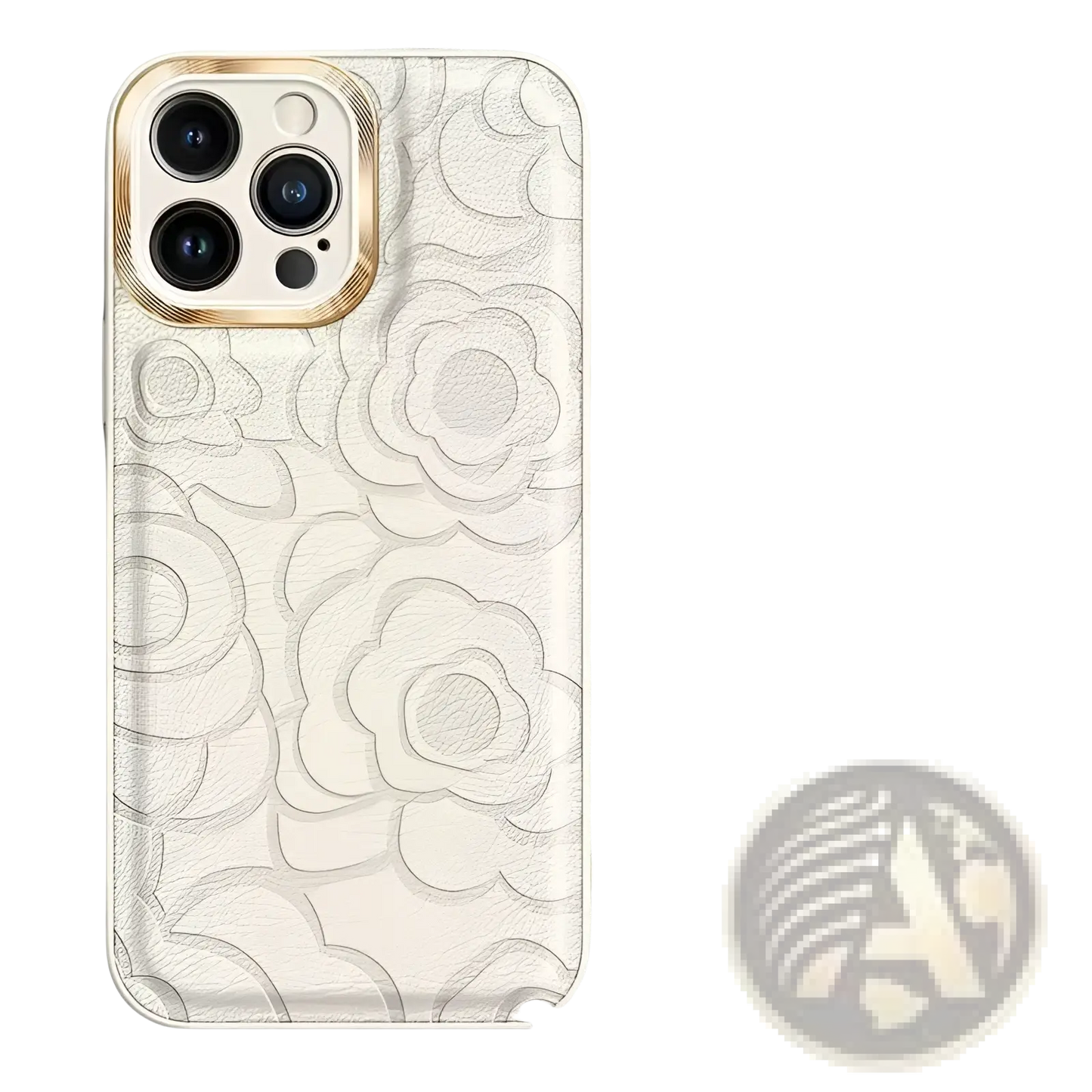 Camellia Leather Phone Case for Iphone 11 to 14