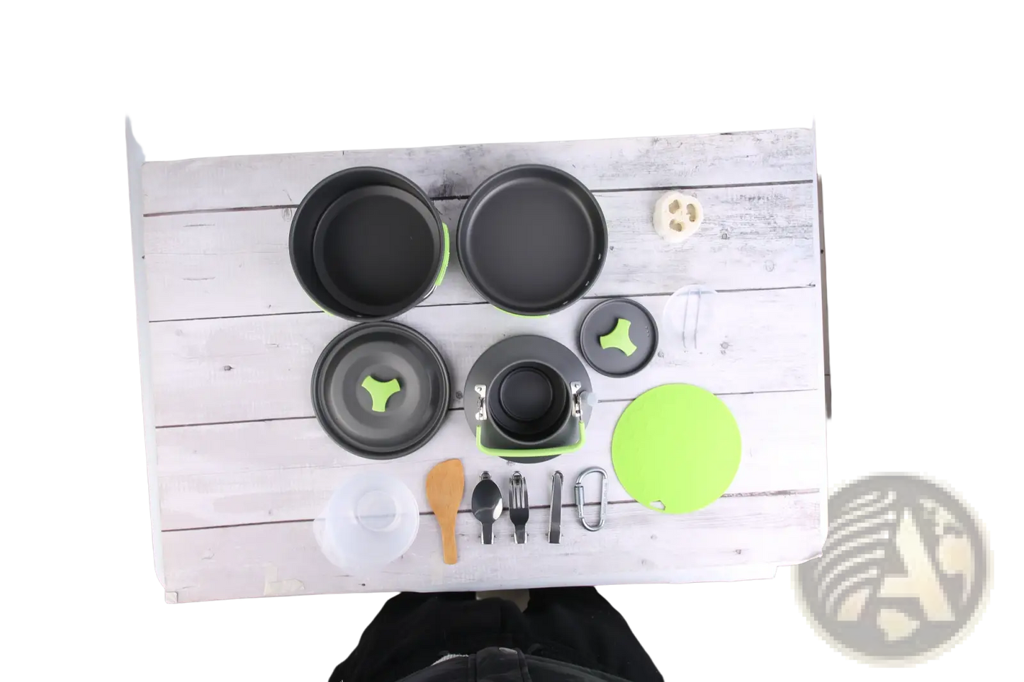 Camping Cookware Set 16pcs Outdoor Pot Pan Kettle Kit