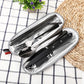 9-piece Stainless Steel Camping Cutlery Set with Travel Case