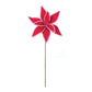 Candy Cane Poinsettia Stem (Set of 6)