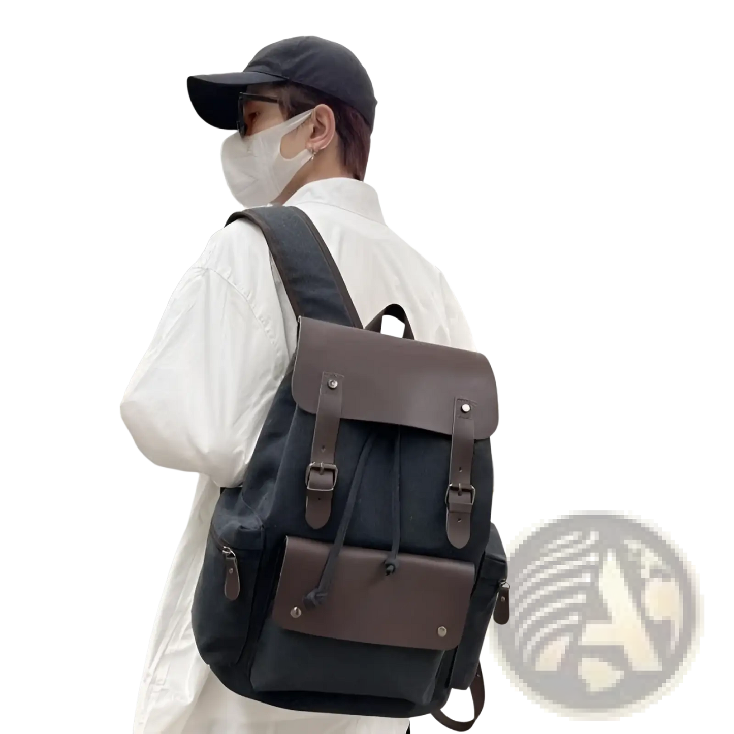 Canvas Retro Backpack Large Capacity Wear Resistant