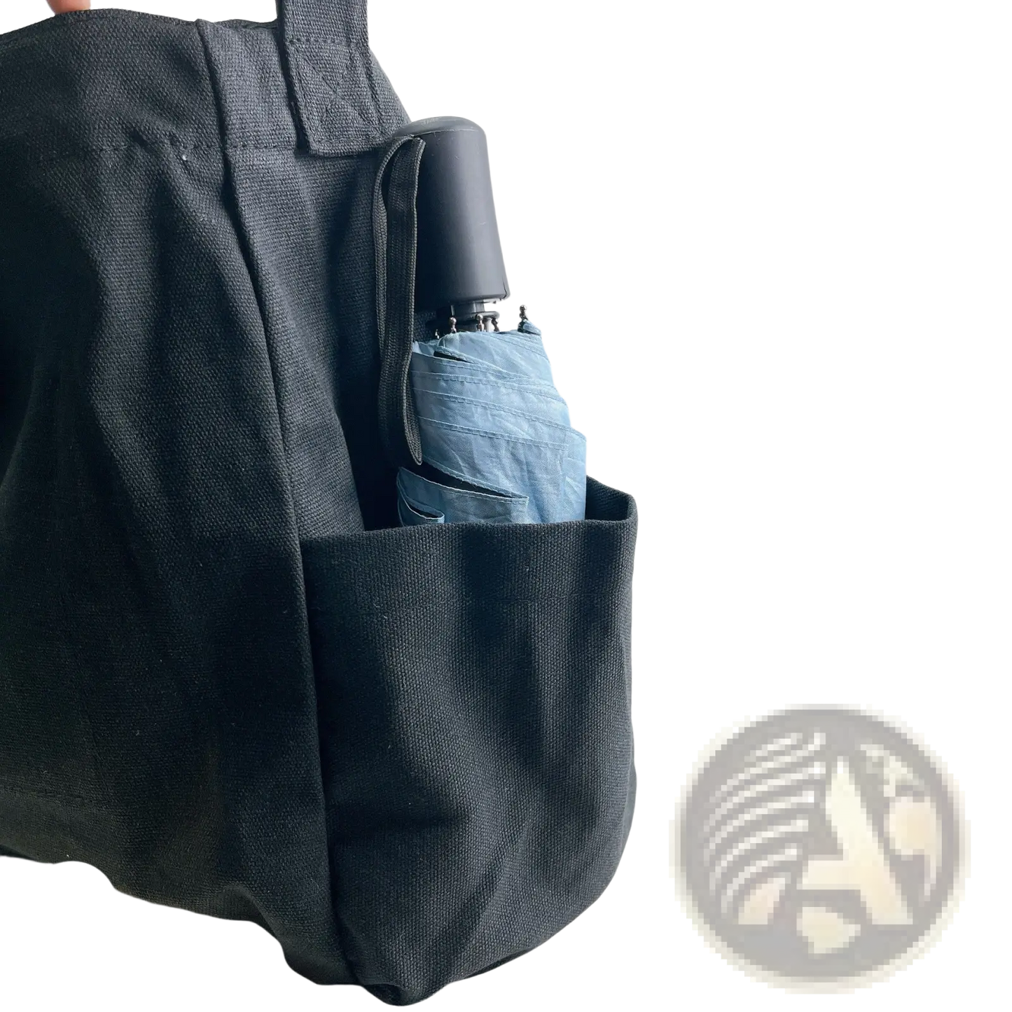Canvas Shoulder Bag Large Multi Pocket Retro Tote