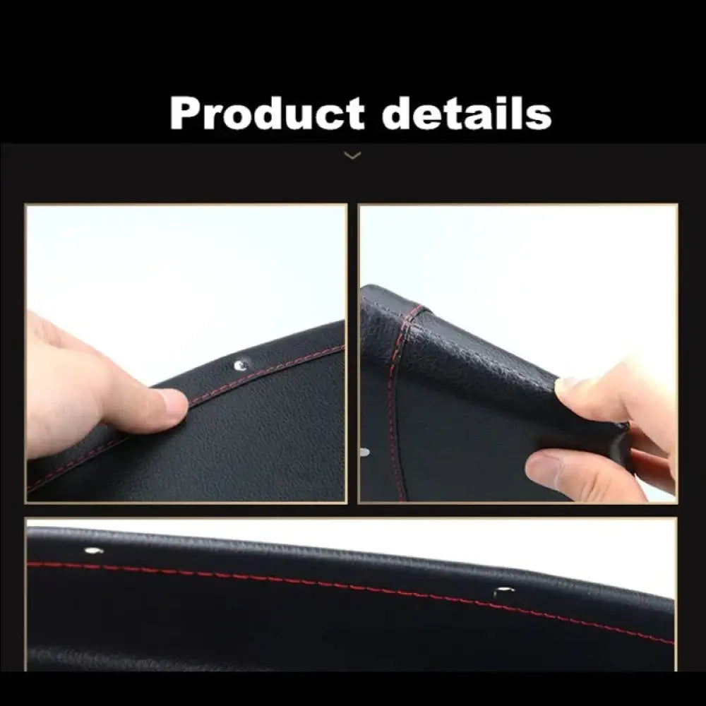 Premium Pu Leather Car Seat Gap Organizer with Rivets