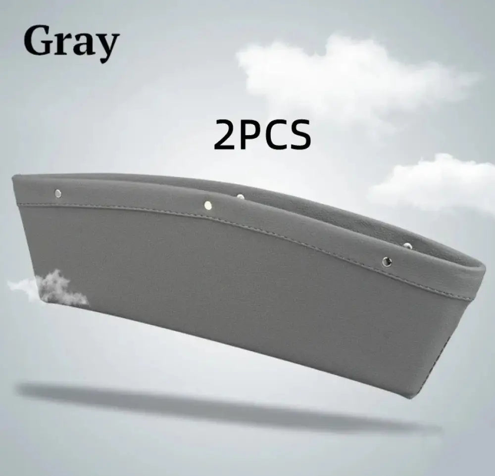 Premium Pu Leather Car Seat Gap Organizer with Rivets