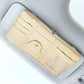 Premium Leather Car Sun Visor Storage Organizer