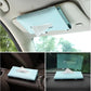 Premium Leather Car Sun Visor Tissue Box Holder