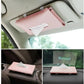 Premium Leather Car Sun Visor Tissue Box Holder