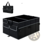 Car Trunk Organizer 13 Gallon 3 Compartments Black