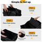 Car Trunk Organizer 13 Gallon 3 Compartments Black