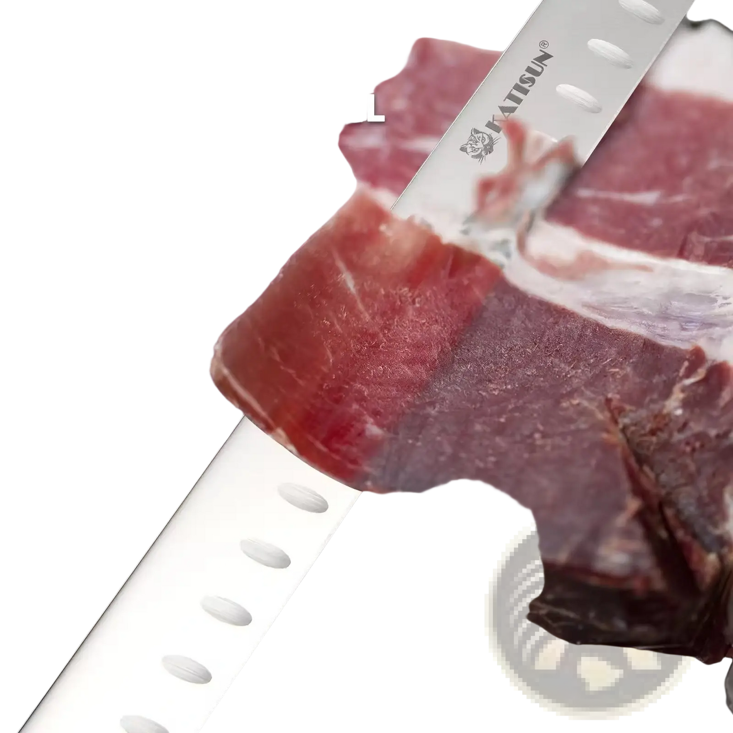 Carbon Steel 10 Inch Chef Knife for Meat and Ham
