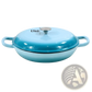 Cast Iron Braiser 3.8 Qt Enameled Casserole Pot