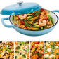 Cast Iron Braiser 3.8 Qt Enameled Casserole Pot