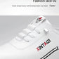 Casual Leather Flat Sneakers Lightweight Breathable