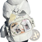 Cat Messenger Bag Clear Ita Panel Crossbody Bag