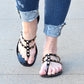 G Stylez - Women's Studded Flat Sandal