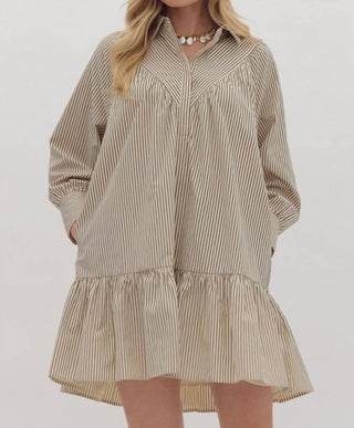 Entro - Don't Hold Back Striped Dress