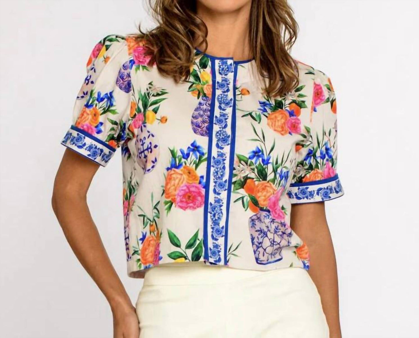 Elizabeth James The Label - Button-front Coco Top