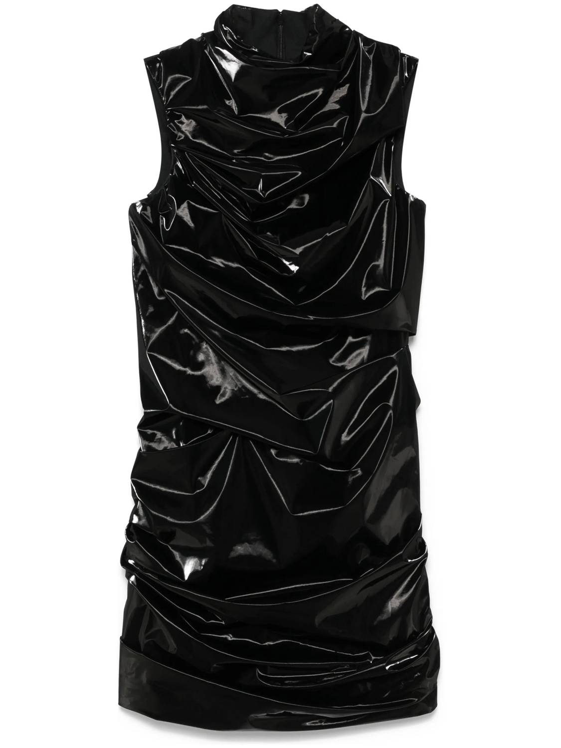 Alexander Mcqueen - Laminated Stretch Jersey Day Dress