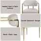 Zayn Arm Chair (Set of 2) - Beige / Gold
