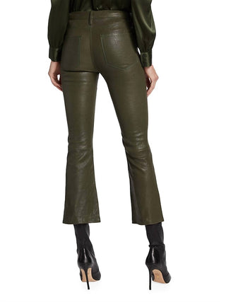 Frame - CROP MINI BOOT LEATHER PANT