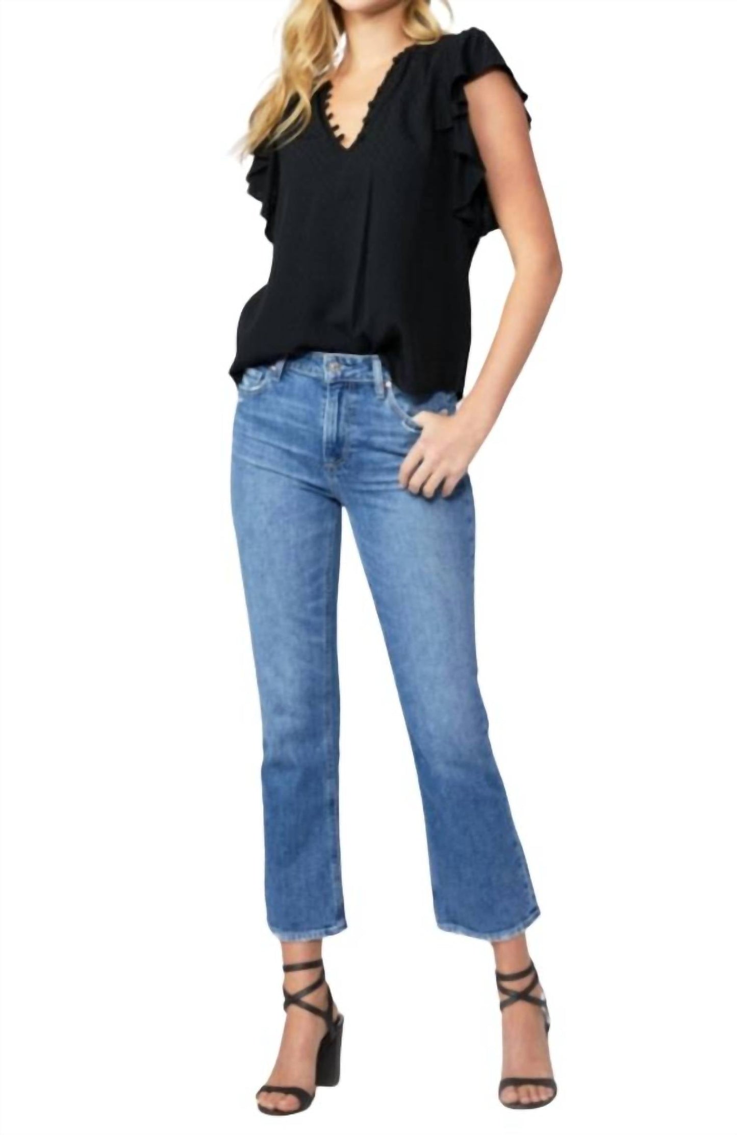 Paige - Vintage Colette Crop Flare Jeans