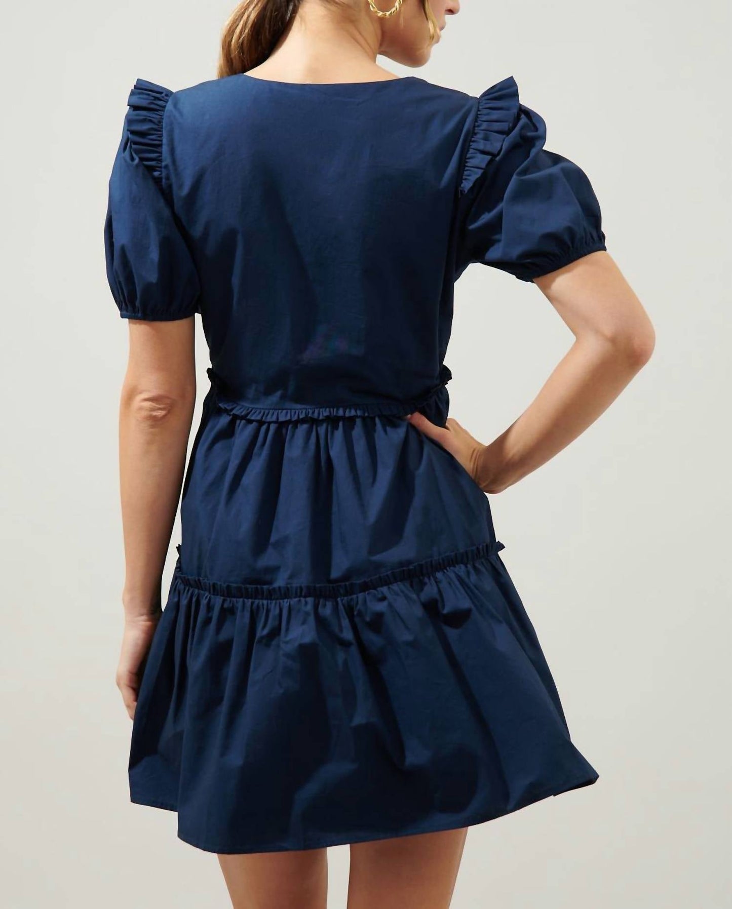 Sugarlips - Madrigal Poplin Tiered Mini Dress