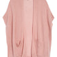 Halogen(R) Easy Throw-On Cashmere Ruana in Pink Rosecloud Heather at Nordstrom