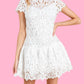 Baby Pink - Lark Mini Lace Dress
