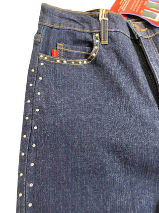 Nydj - Women's Tummy Bootcut Rhinestone Embellished Tuck Jeans