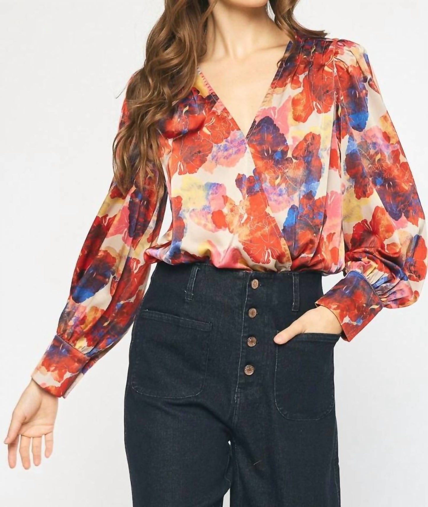 Entro - Watercolor Floral Bodysuit