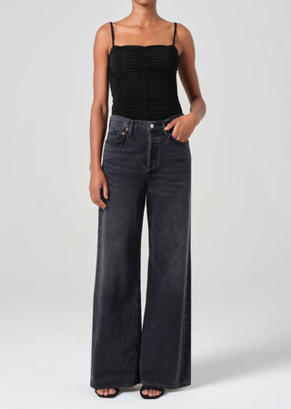 Agolde - Dame High Rise Wide Leg No Cuff Jeans