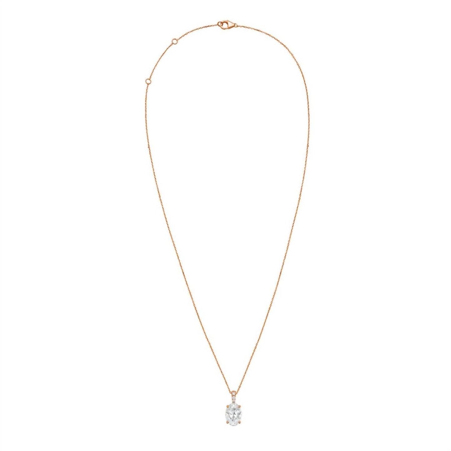 Diana M Jewels - Women's Lab Grown Diamond Solitaire Pendant Necklace