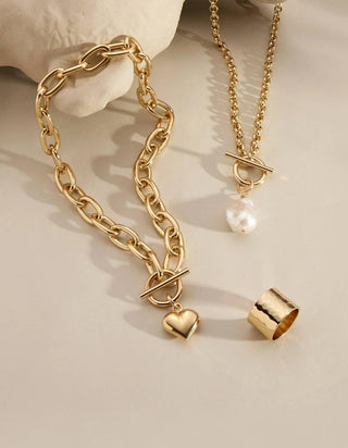 Eklexic - Women's Hammered Wide Ring