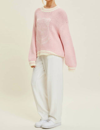 Baevely By Wellmade - Tennis Club Sweater