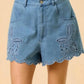 Lalavon - Women's Delight In The Day Laser Cut Shorts