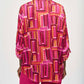 Joseph Ribkoff - Geometric Roll-tab Button-down Blouse
