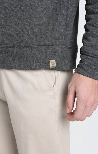 Jachs New York - Kent Recycled Jacquard Sherpa Lined Crewneck Sweater