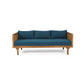 Claremont 3 Seater Daybed Teak Acacia Wood Water Resistant Cushions