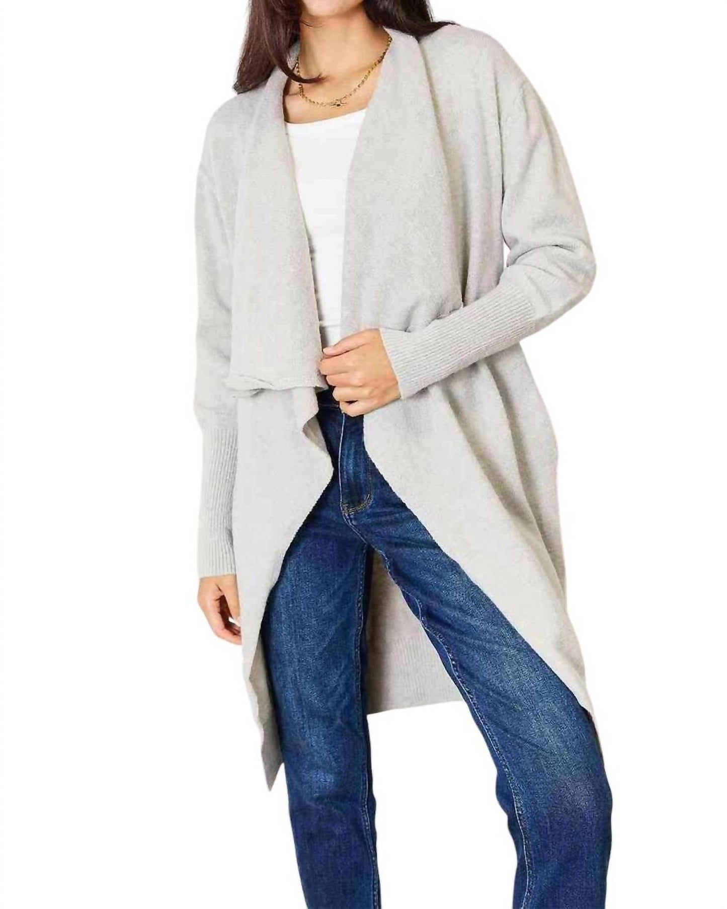 Double Take - Luxurious Pocketed Duster Cardigan