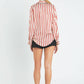 English Factory - Striped Satin Shirt