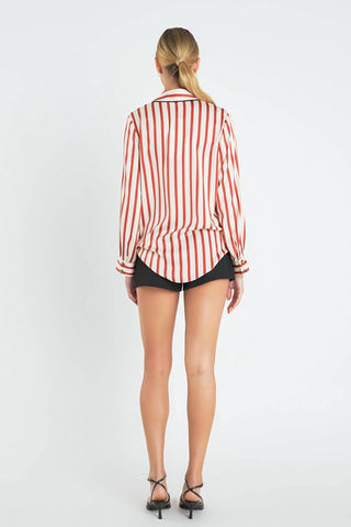 English Factory - Striped Satin Shirt