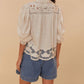 Farm Rio - Romantic Richelieu Blouse