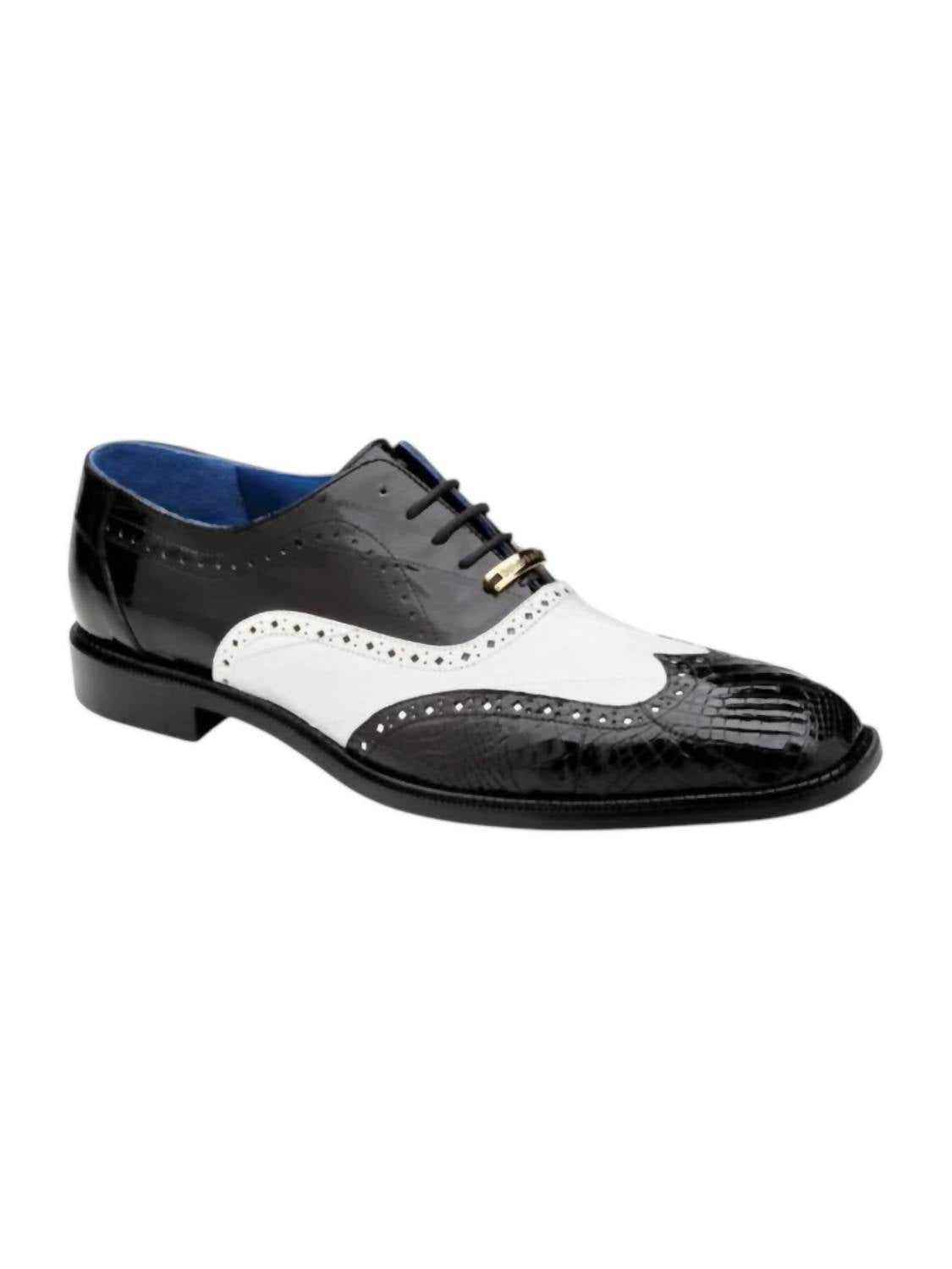 Belvedere - Men's Varo Alligator And Eel Oxford Shoes