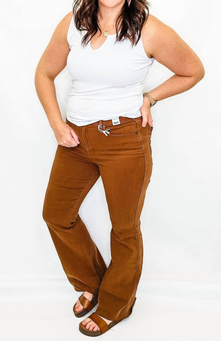 Tribal - Judy Blue High Rise Tummy Control Flare Jeans